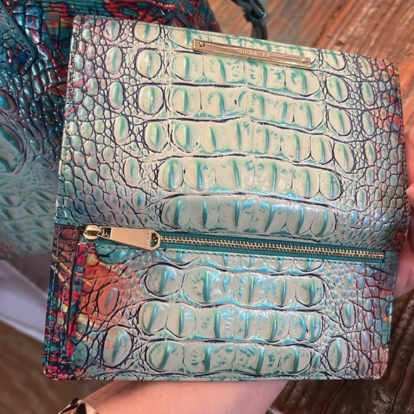 Brahmin large duxbury satchel dream ombre Melbourne with wallet - Picture 12 of 15